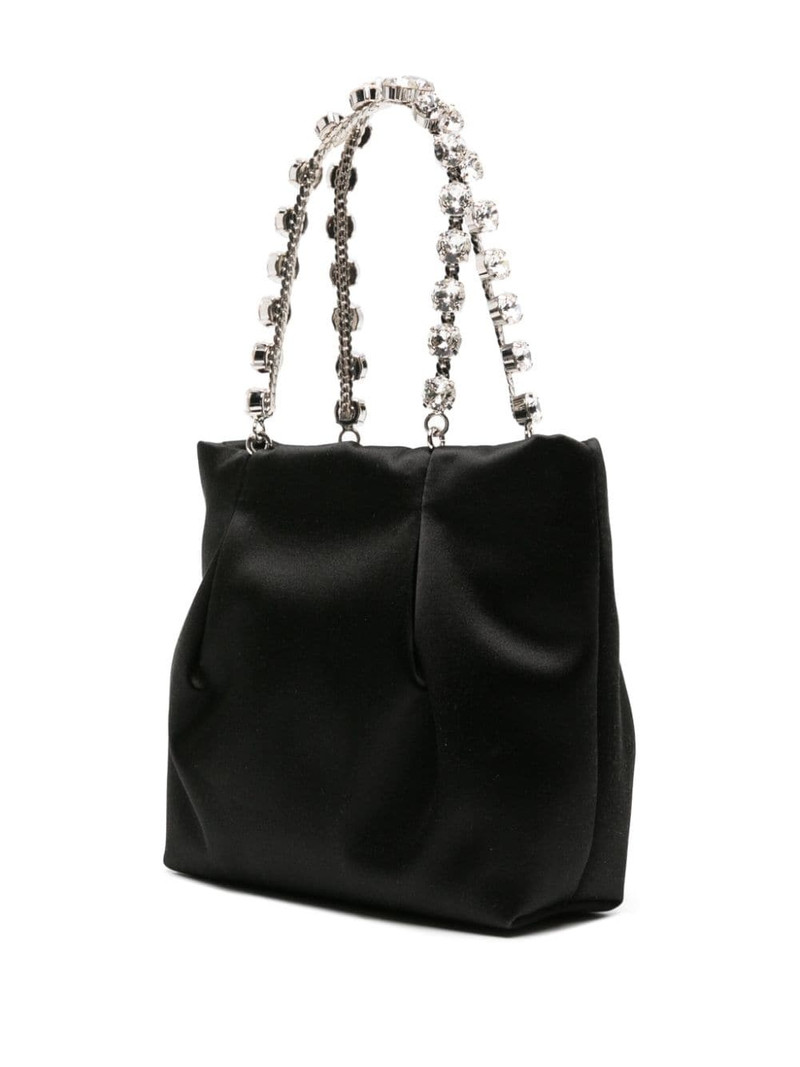 crystal-embellished satin tote bag 3
