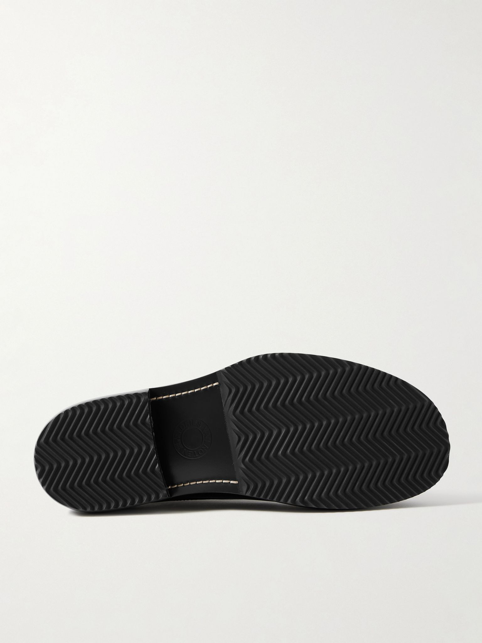 Leather Derby Shoes Black - 3