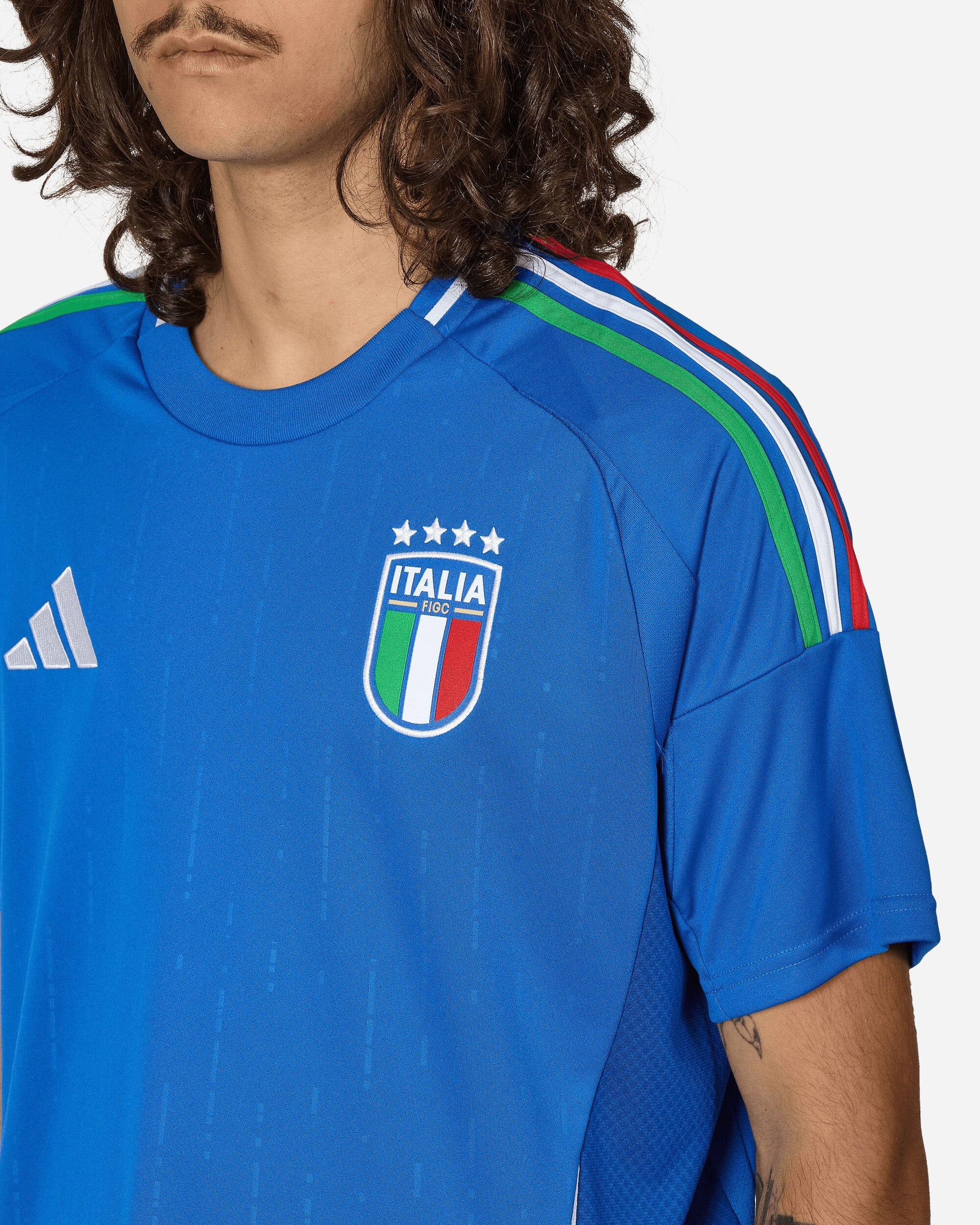 Italy 24 Home Jersey Blue - 5