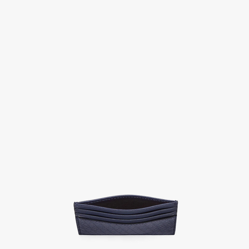 FENDI Blue leather card holder outlook