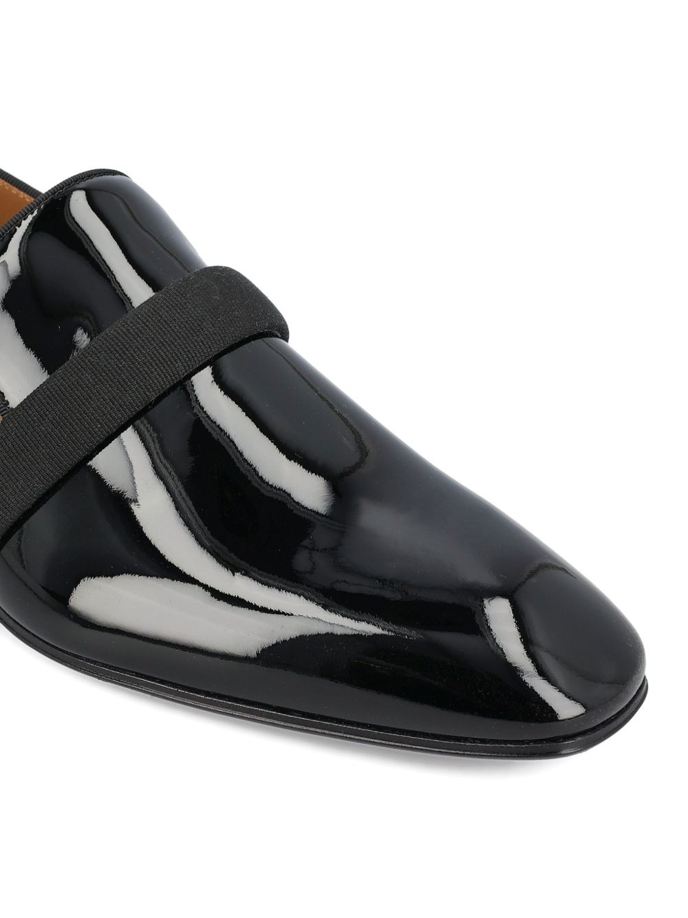 Dandydeco ribbon leather loafers - 3