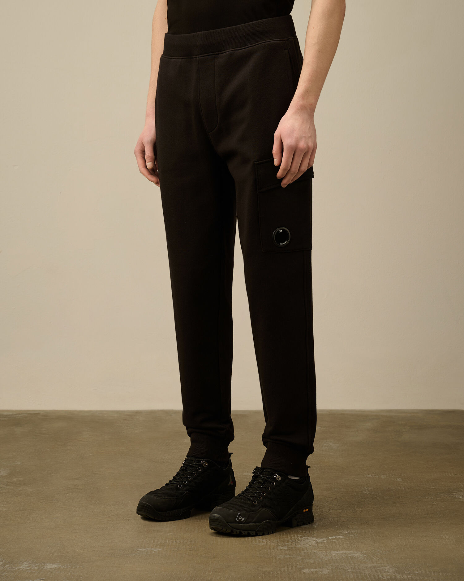 Diagonal Raised Fleece Lens Sweatpants - 3