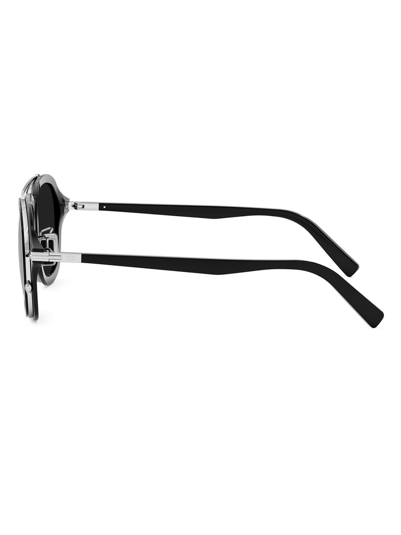 Men's DiorBlackSuit A4U 53MM Pilot Sunglasses - Black 3