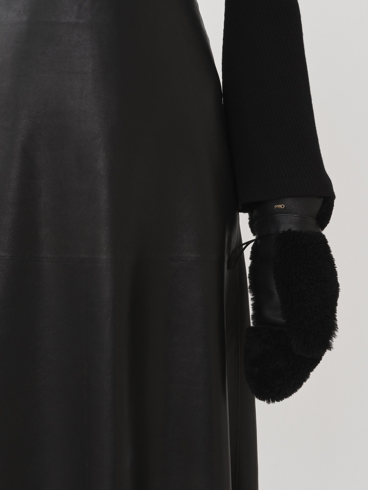 SHEARLING MITTENS - 2