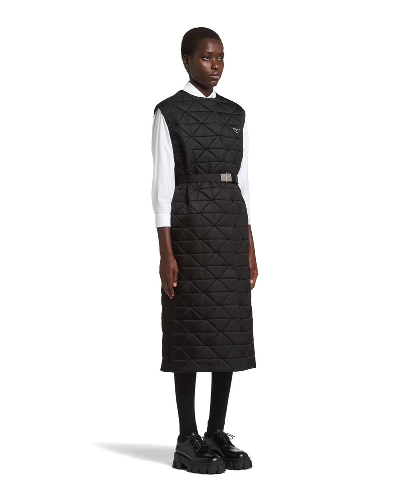 Re-Nylon Gabardine sleeveless trench coat 3