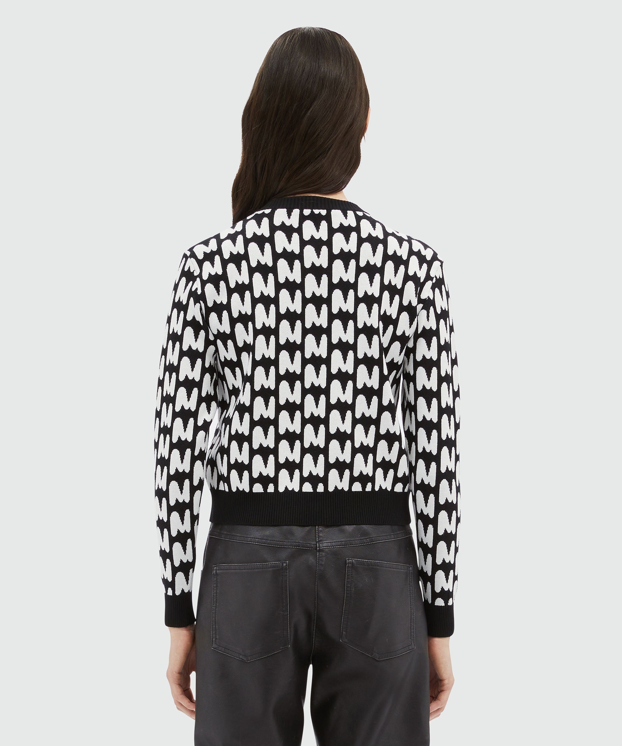 Jacquard "TheMwave" cardigan - 3