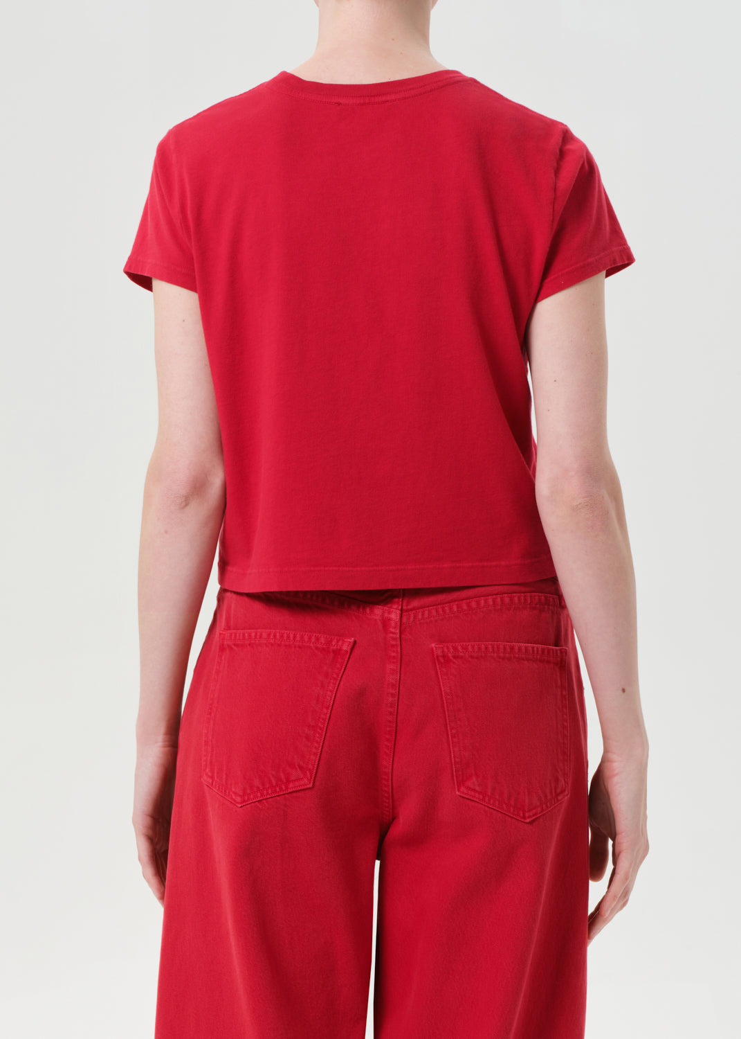 ADINE SHRUNKEN TEE IN TOMATO - 4