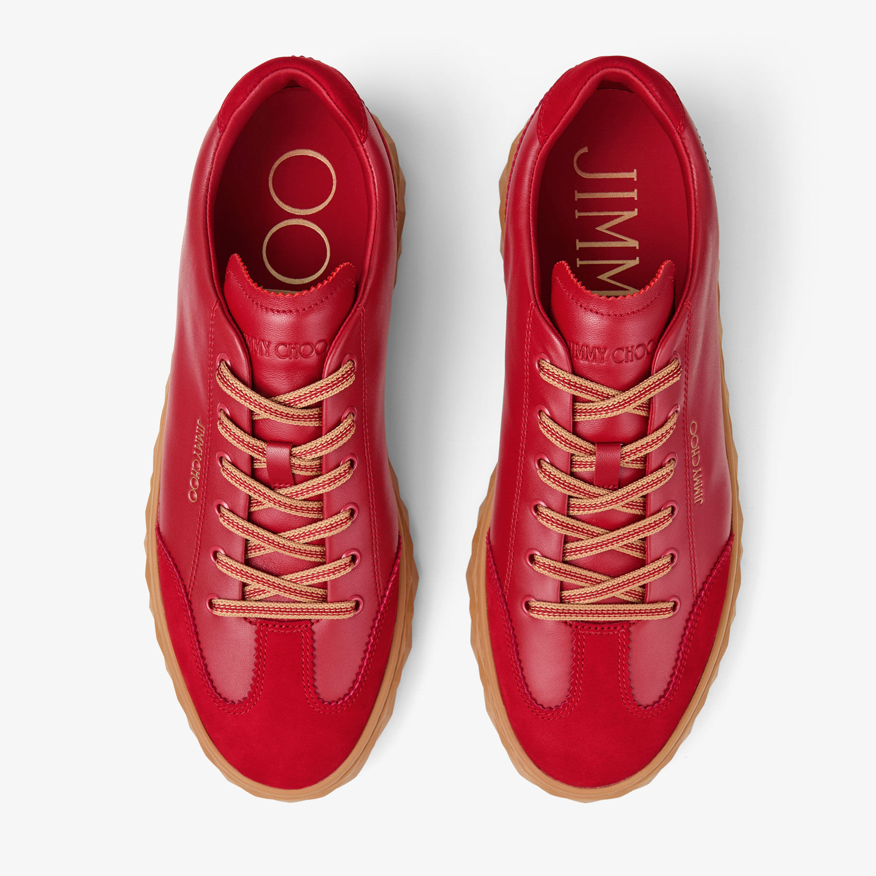 Diamond Light Flex/M
Ruby Red Leather Trainers - 3