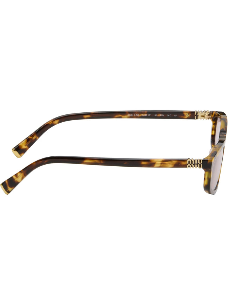 Miu Miu Brown Miu Regard Sunglasses outlook
