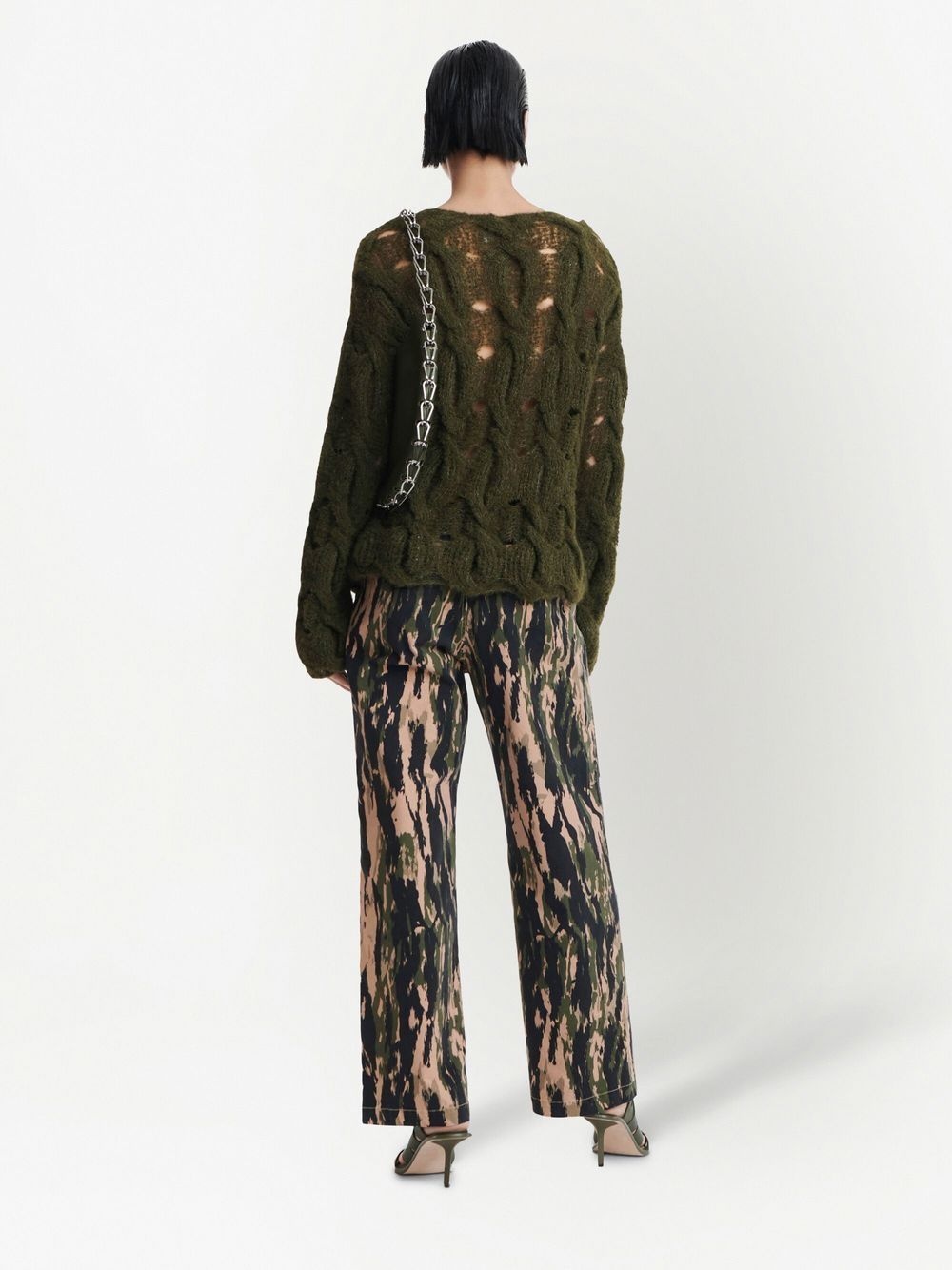 cable-knit boucle jumper - 4