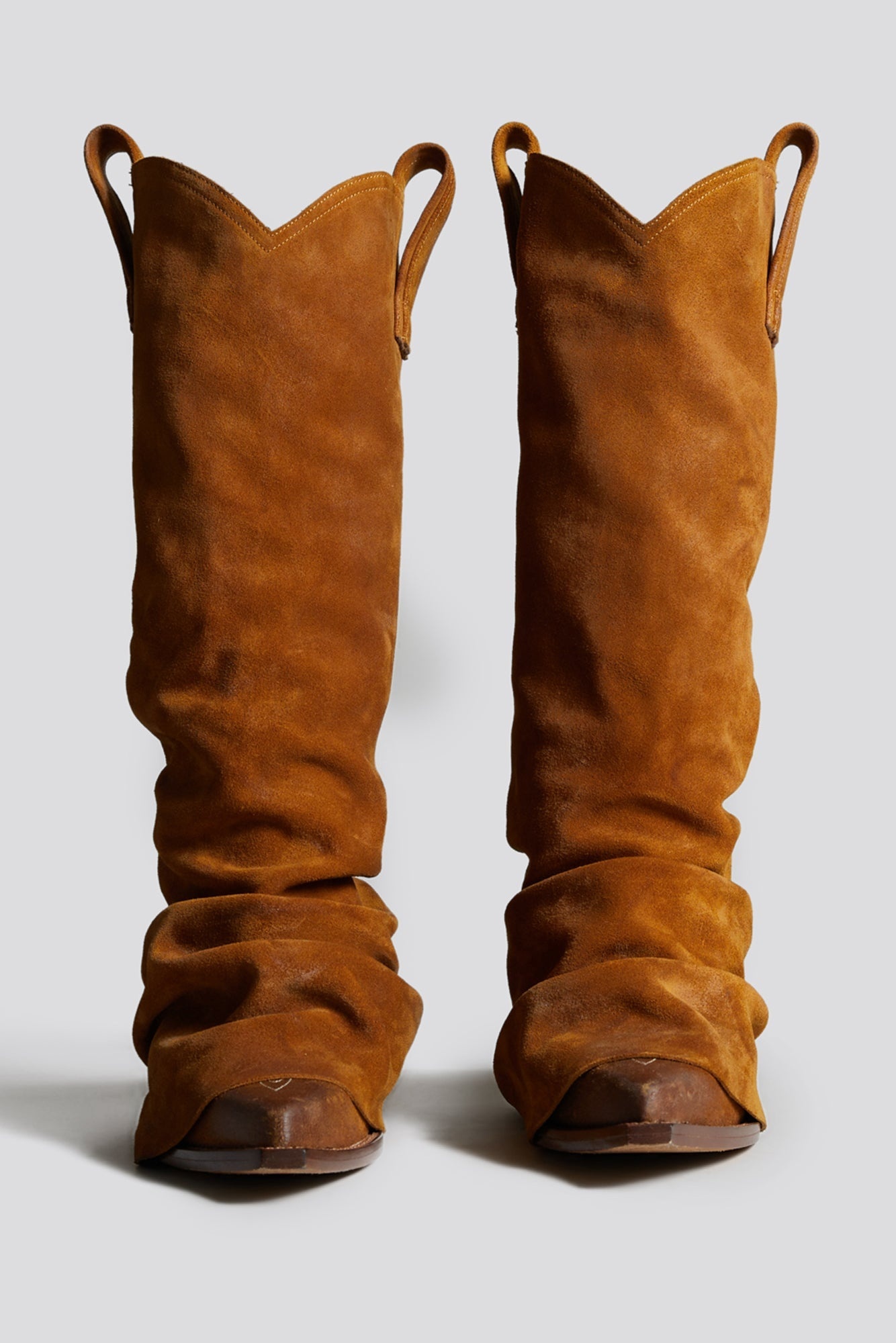 MID COWBOY BOOT - LIGHT BROWN - 2