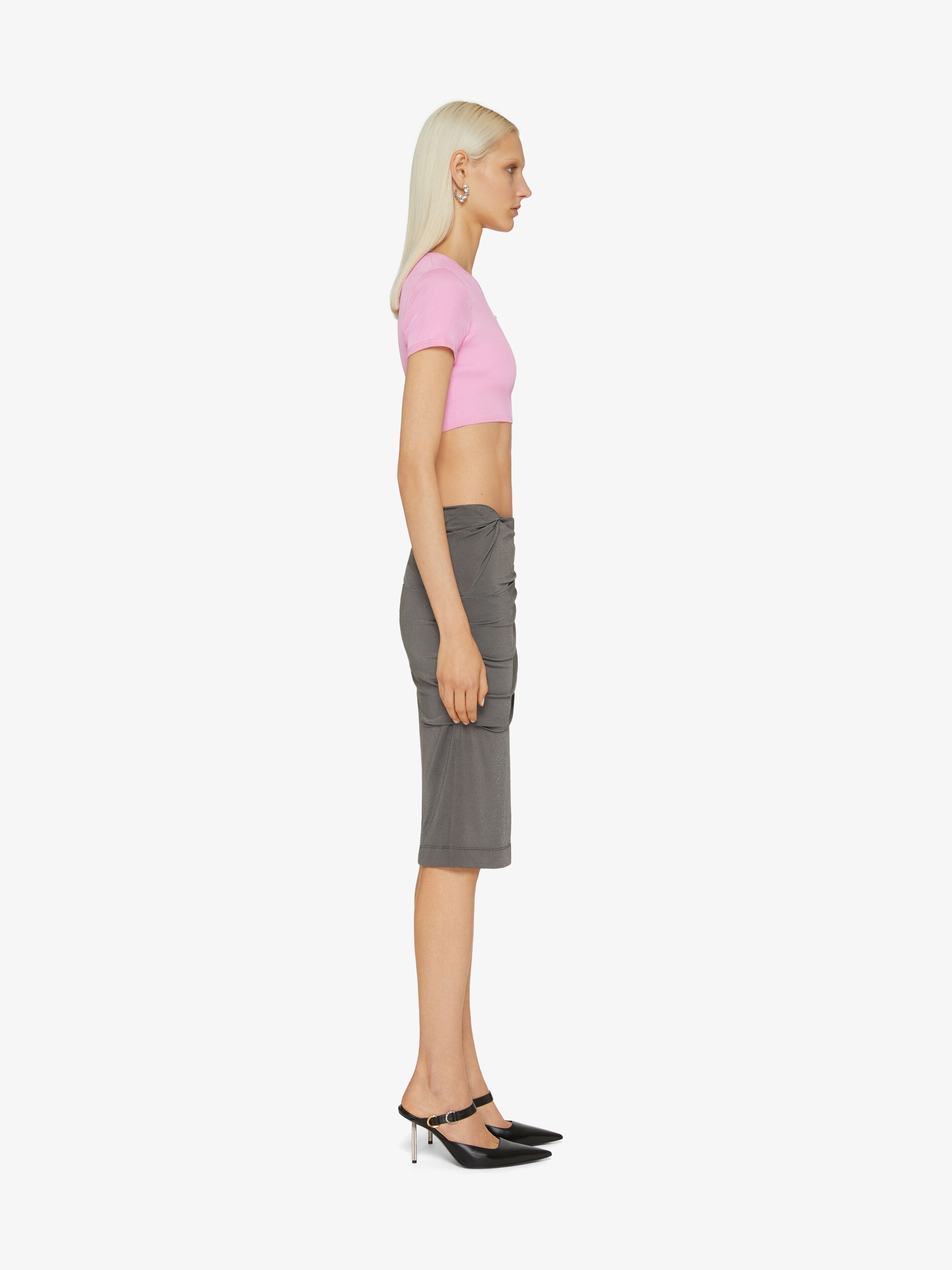 DRAPED SKIRT IN CREPE - 3