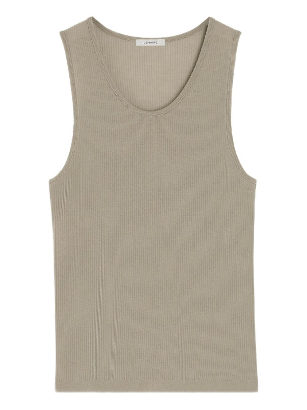 ribbed crewneck tank top - 1