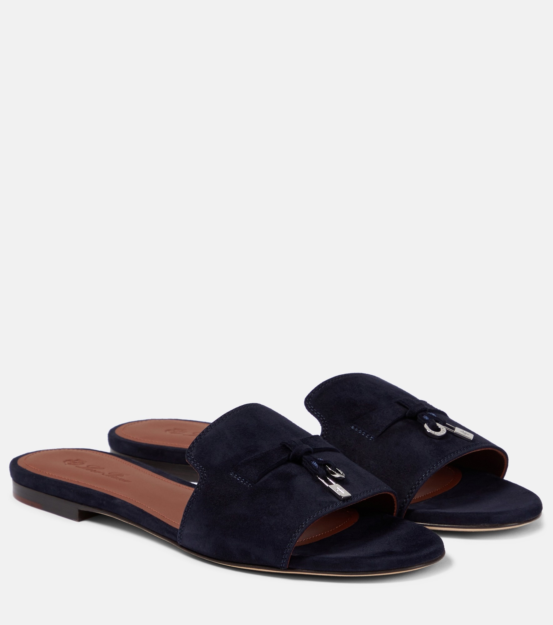 Summer Charms suede slides - 1