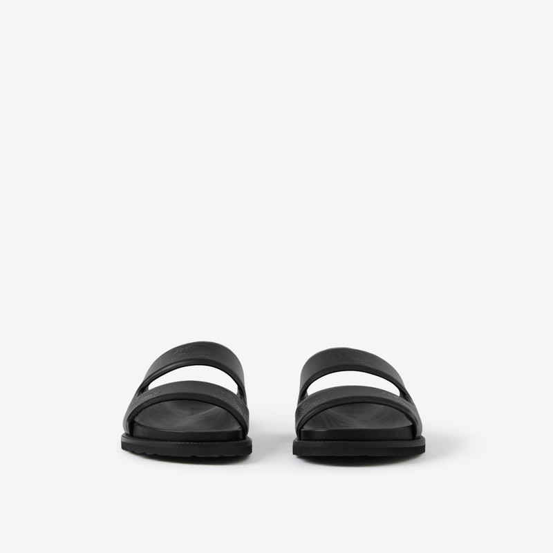 Burberry Embossed EKD Leather Slides outlook