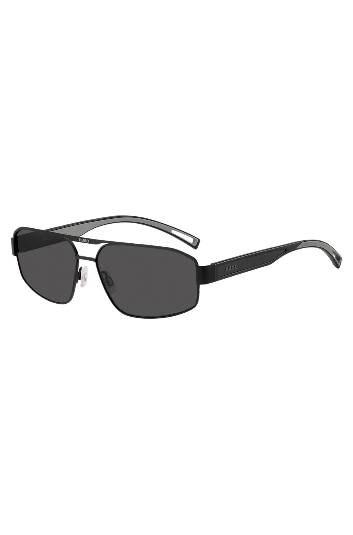 HUGO EYEWEAR X VCARB RUBBER-LOGO SUNGLASSES IN A WRAP STYLE - 1
