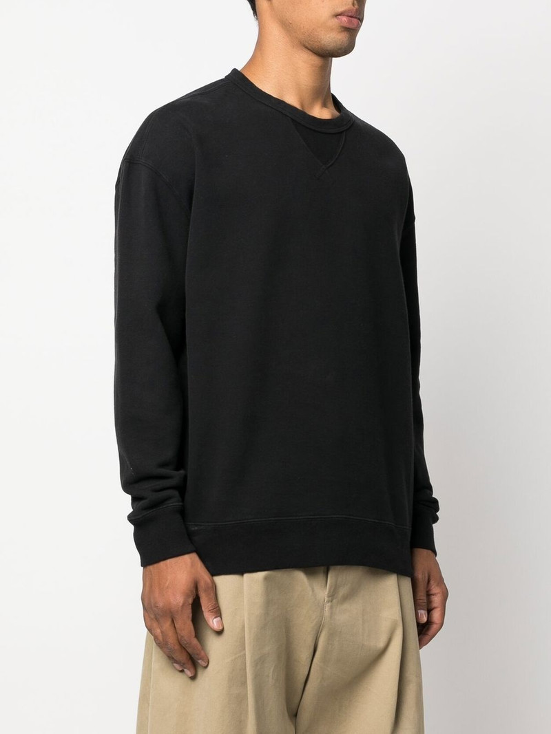 logo-patch crewneck sweatshirt 3