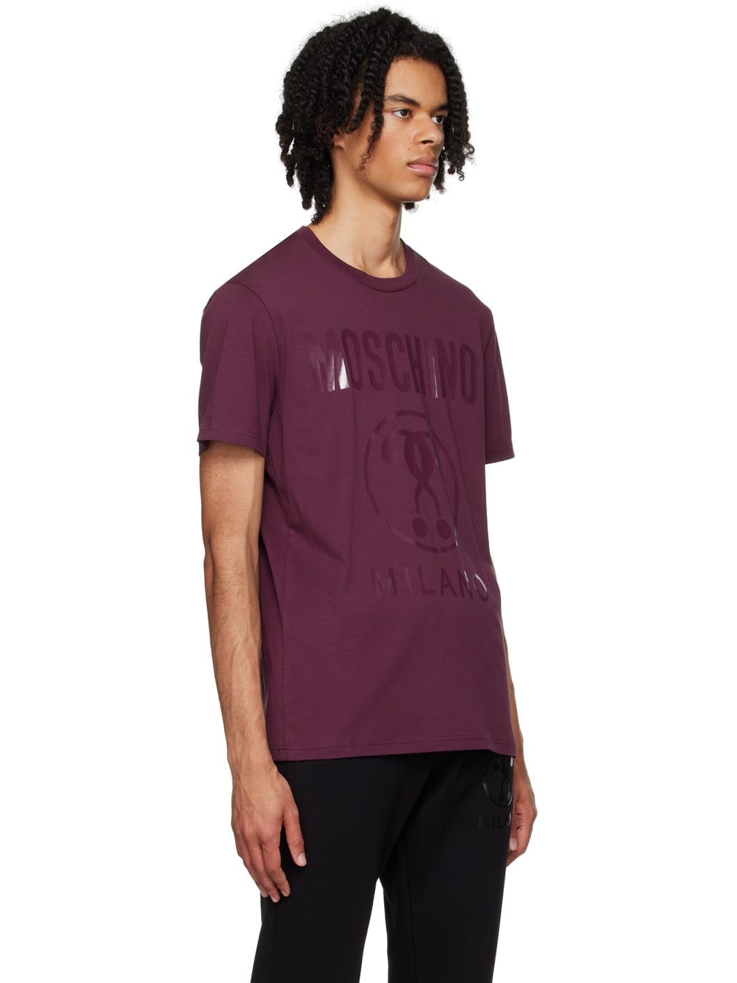 Burgundy Double Question Mark T-Shirt - 2