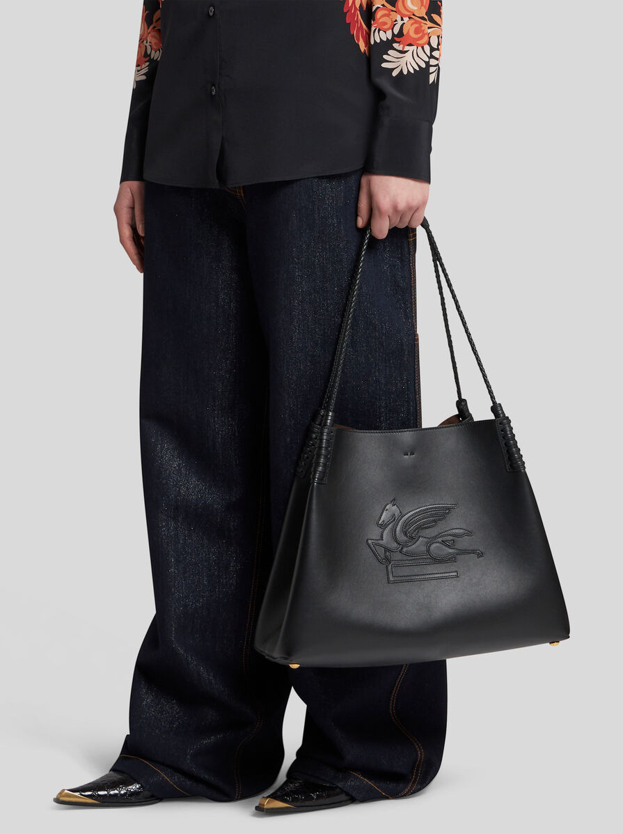 MEDIUM LIBRA TOTE BAG IN LEATHER - 3