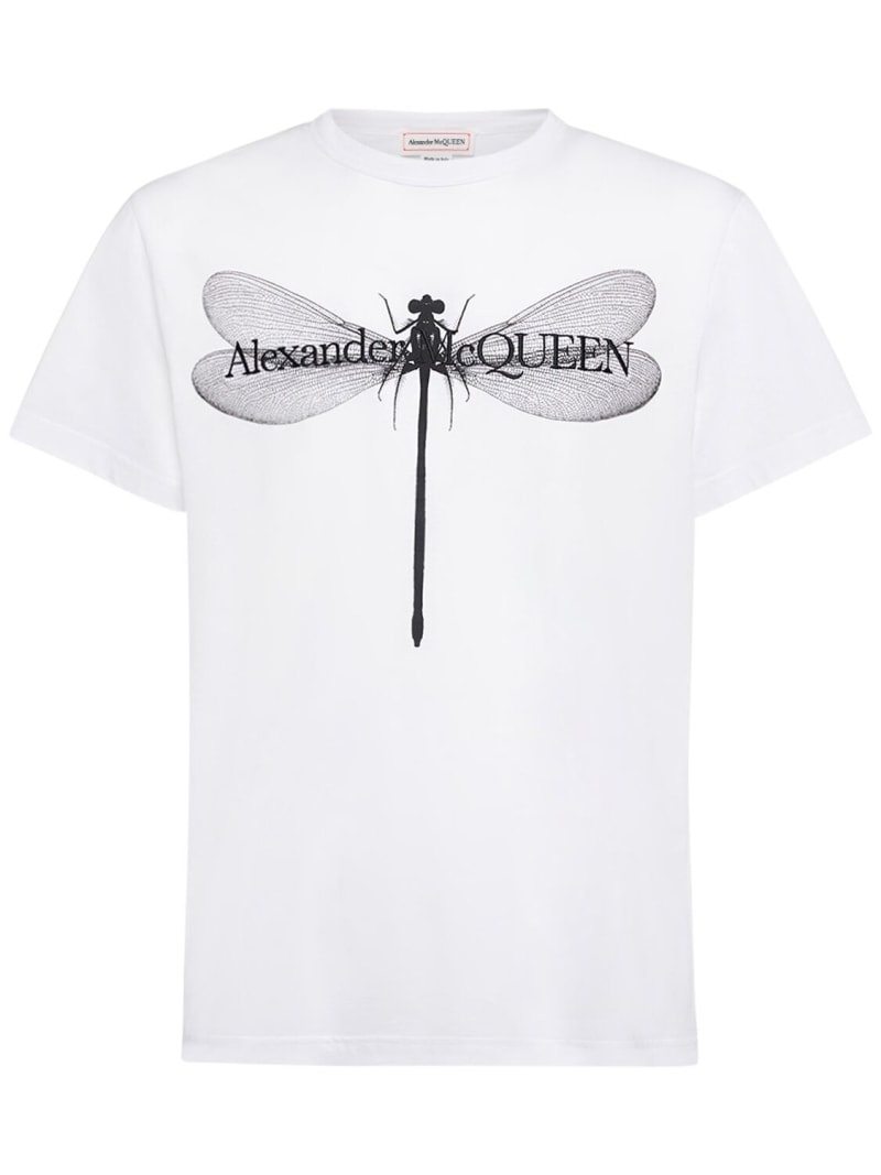 Dragonfly printed cotton t-shirt - 1