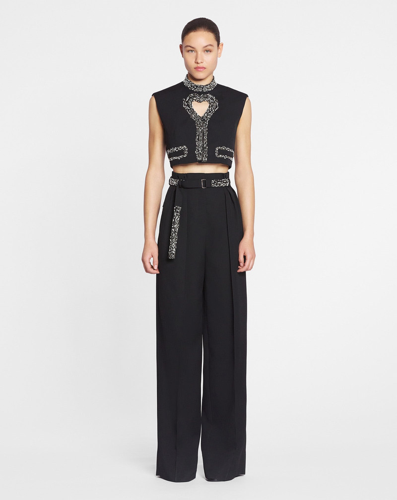 Lanvin SHORT SLEEVELESS JACKET WITH A HEART DETAIL outlook