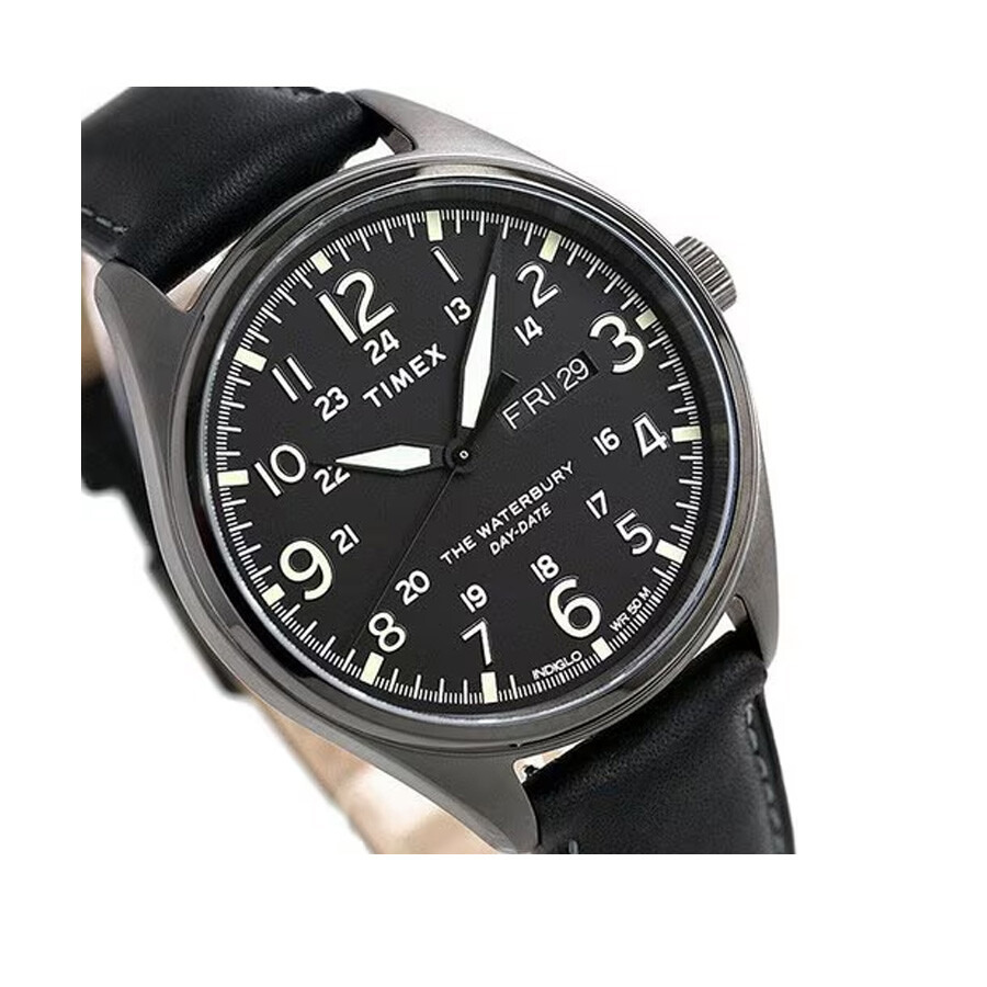 Timex - Timex Waterbury Quartz Black Dial Men's Watch TW2R89100 - 2