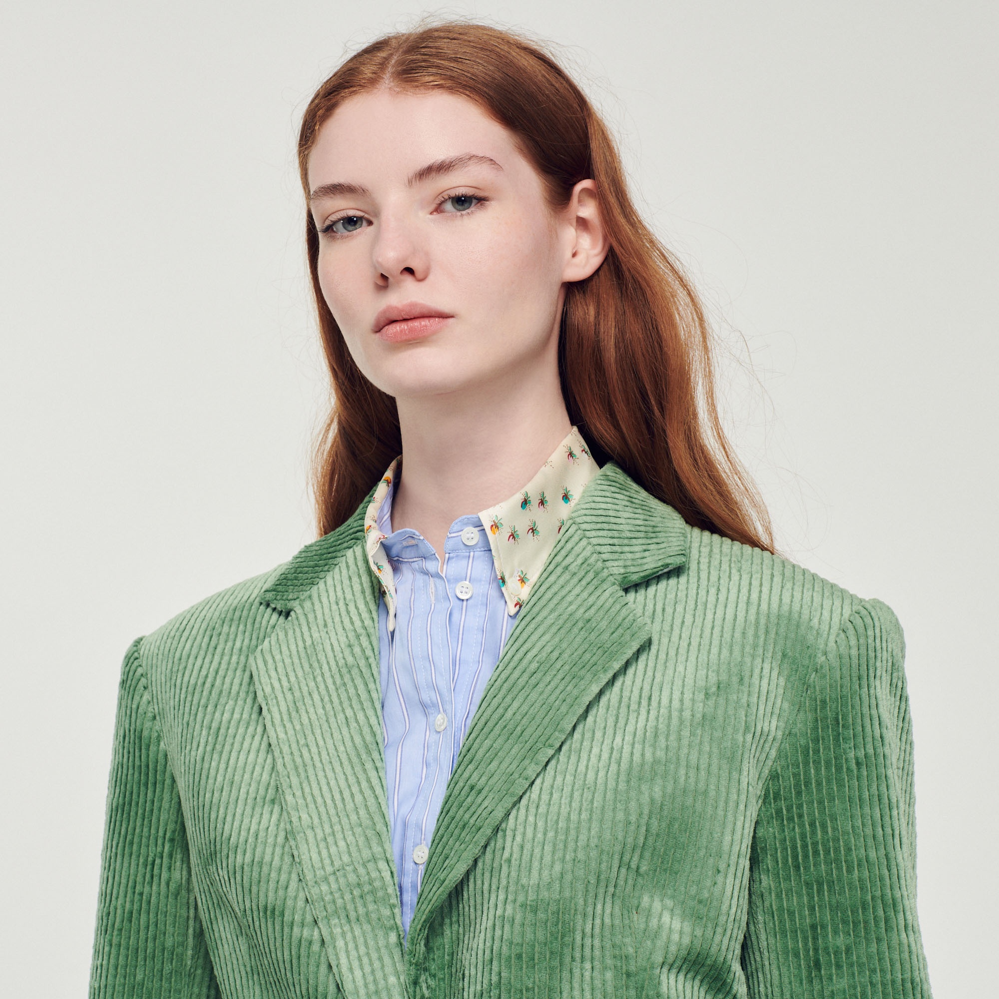 Corduroy tailored jacket - 4