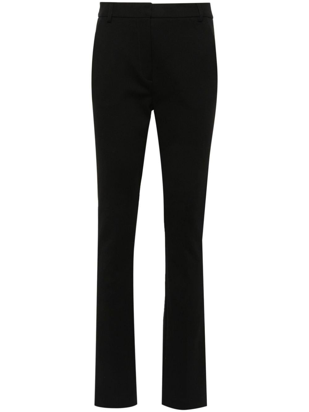 slim-fit cotton trousers - 1