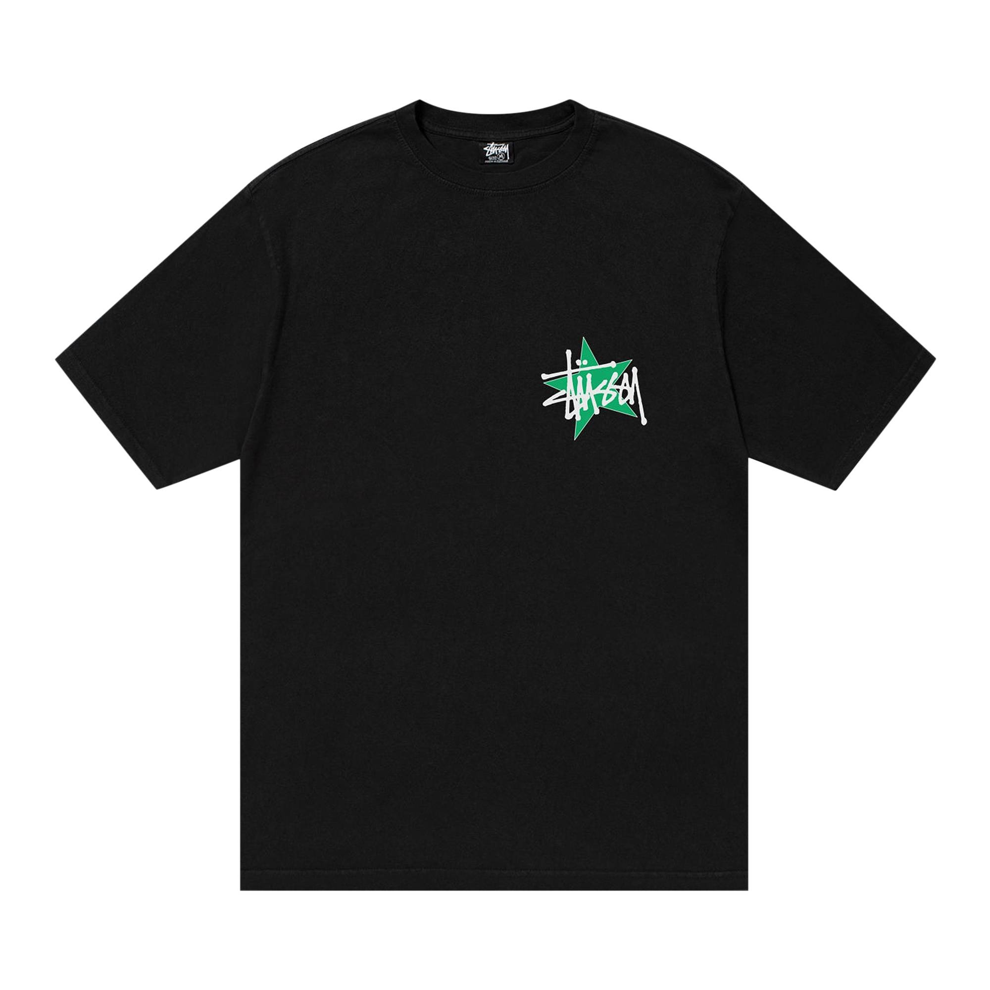 Stussy Star Tee Pigment Dyed 'Black' - 1