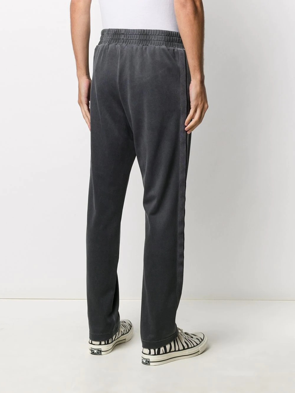 crocodile-printed track pants - 4