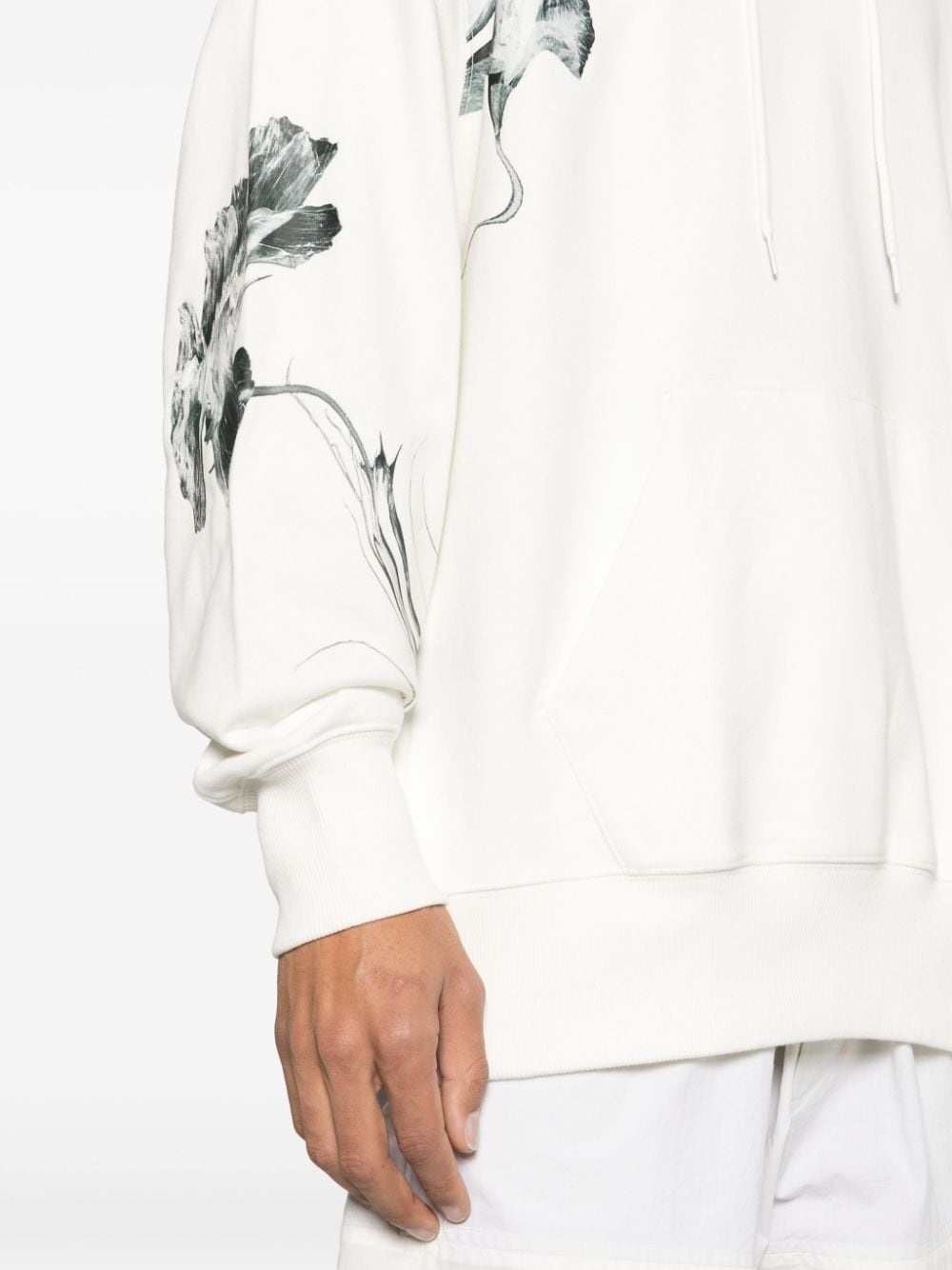 floral-print jersey hoodie - 6