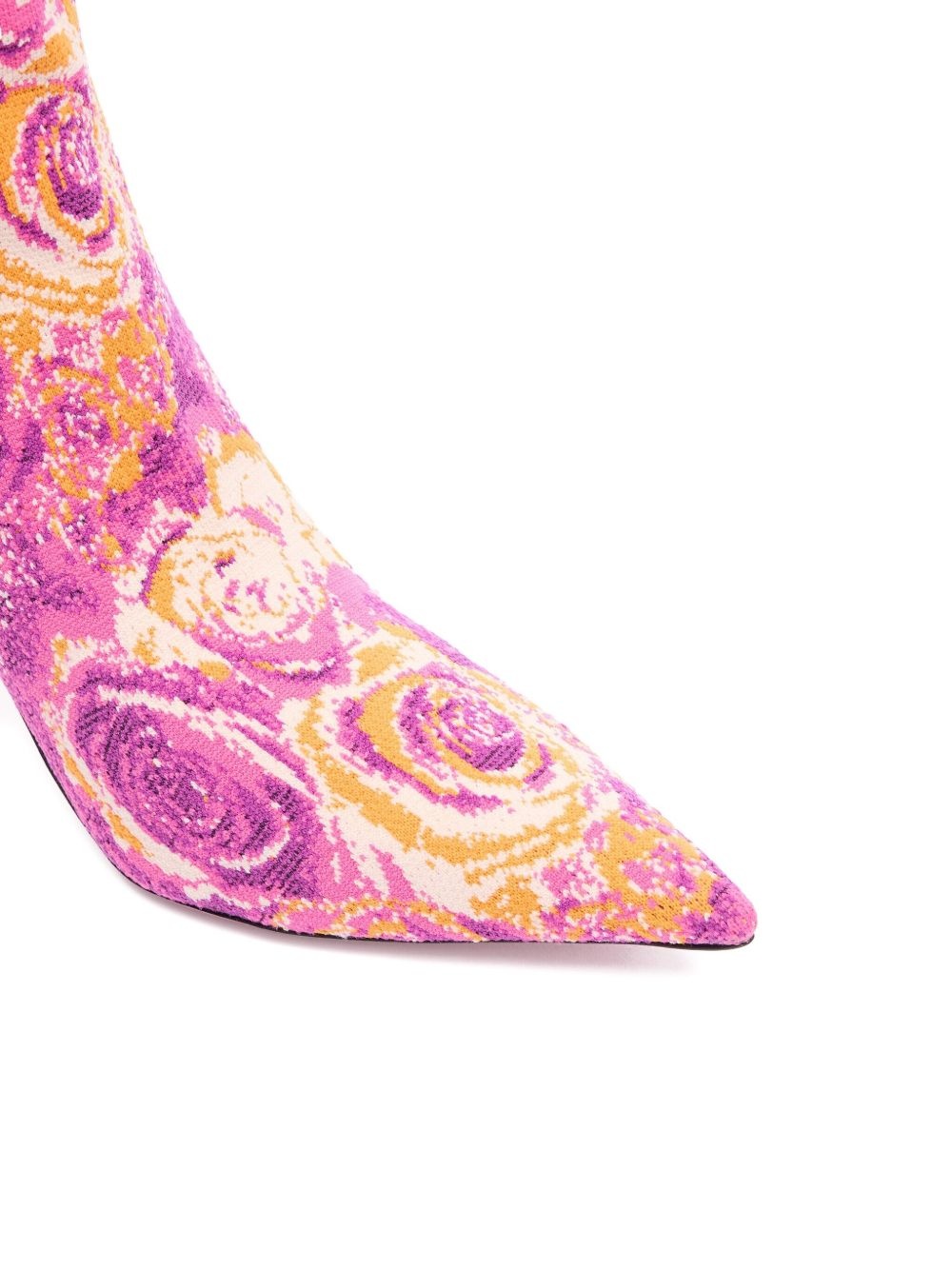 sparkling floral ankle boots - 5