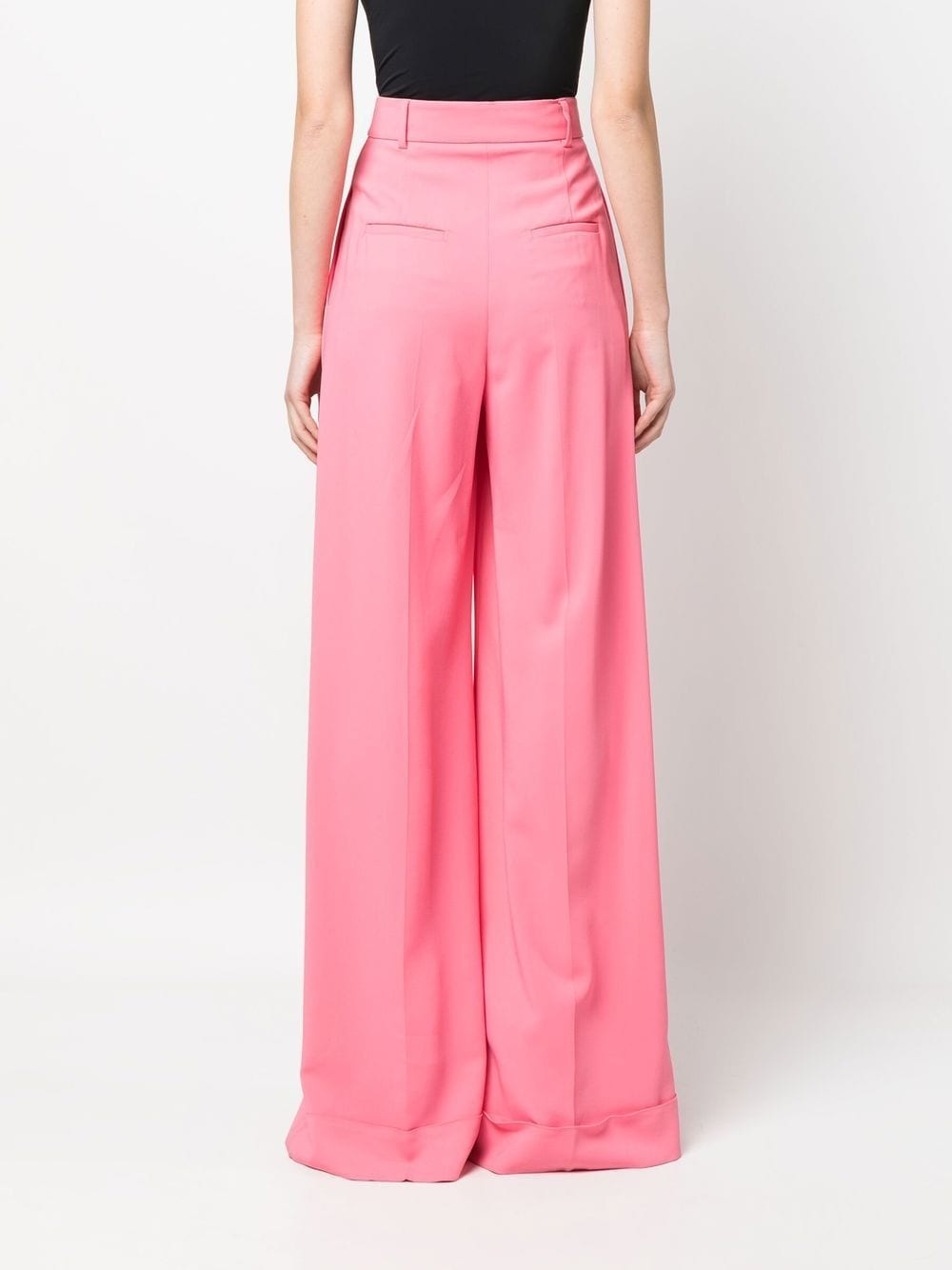 high-waisted palazzo trousers - 4