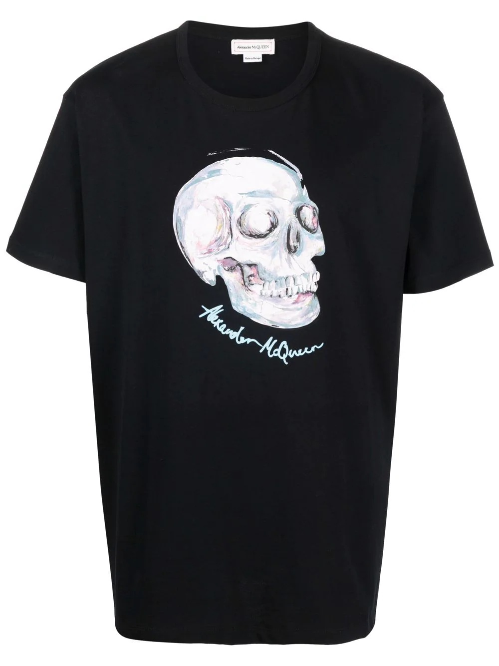 skull-print cotton T-shirt - 1