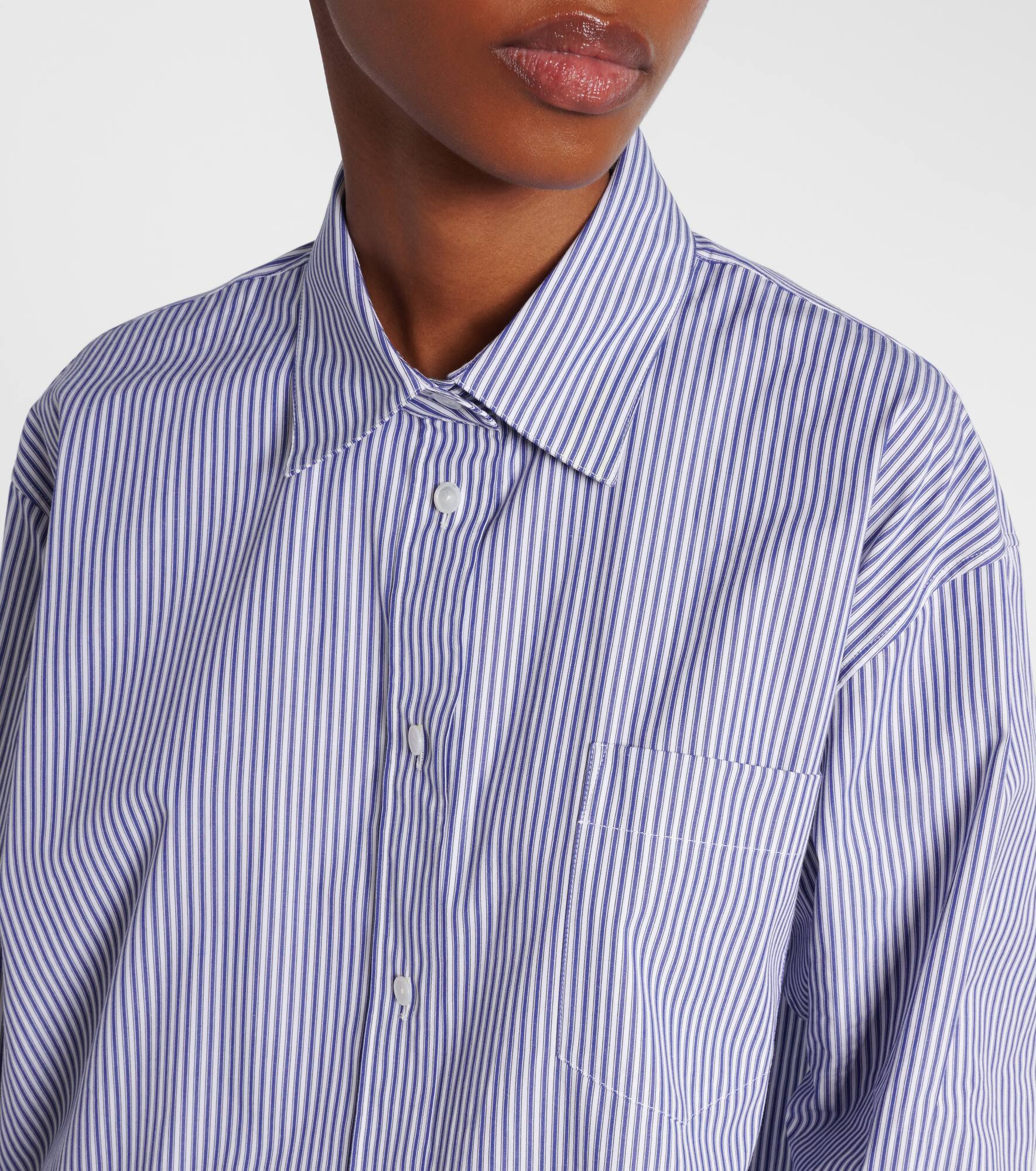 Ment Bengal stripe cotton poplin shirt - 4