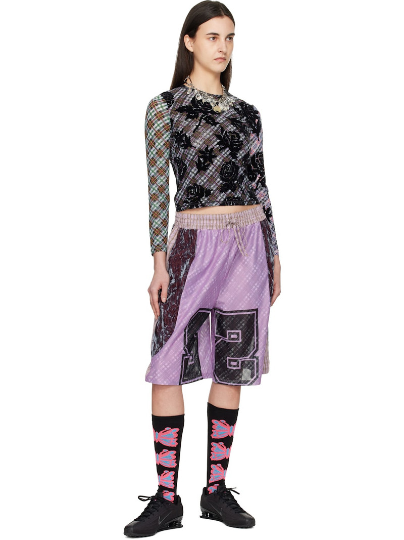 Chopova Lowena Purple Basketball Shorts outlook