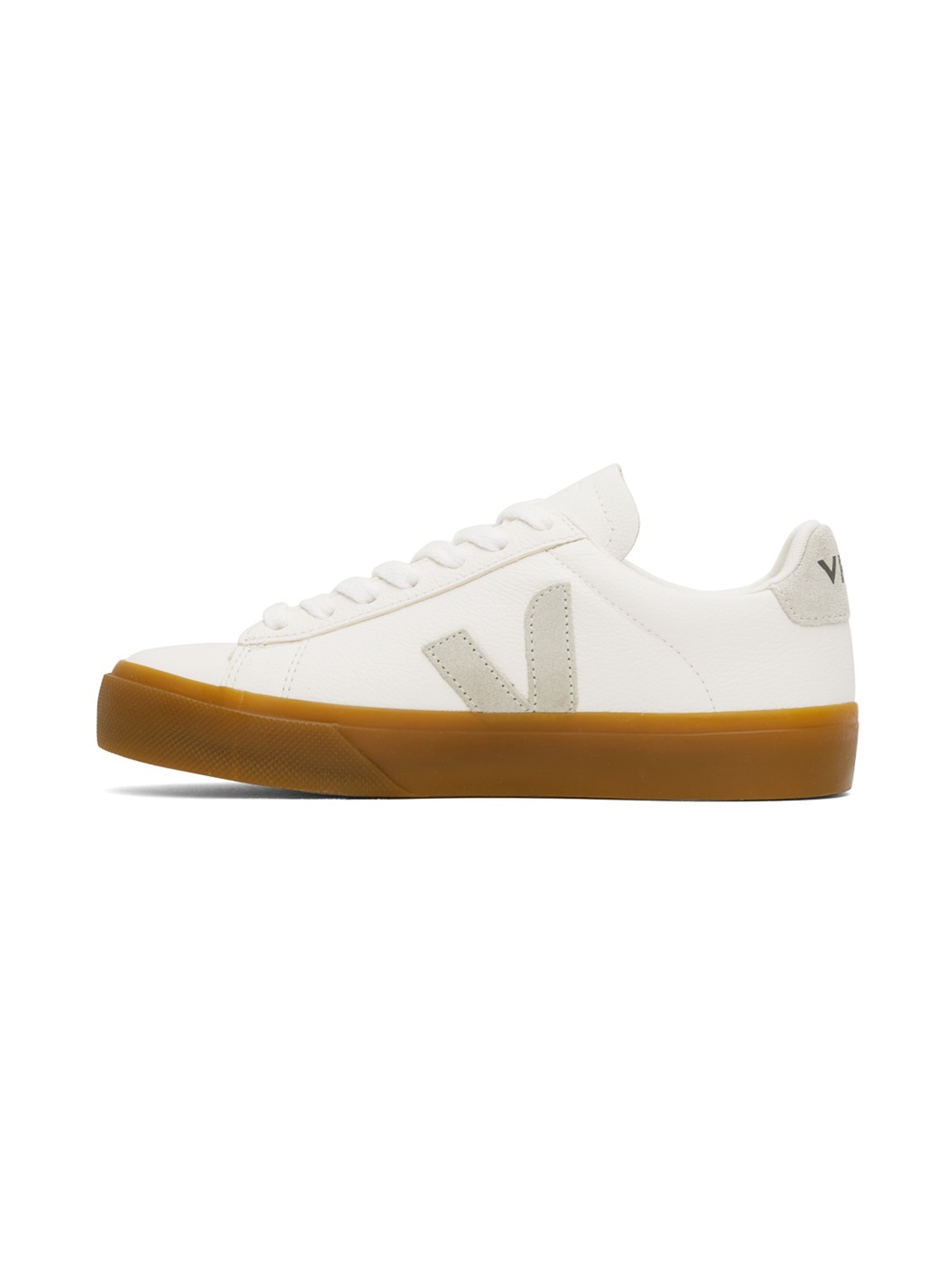 White Campo Leather Sneakers - 3