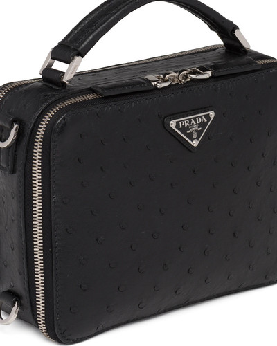 Prada Ostrich leather bandoleer bag outlook