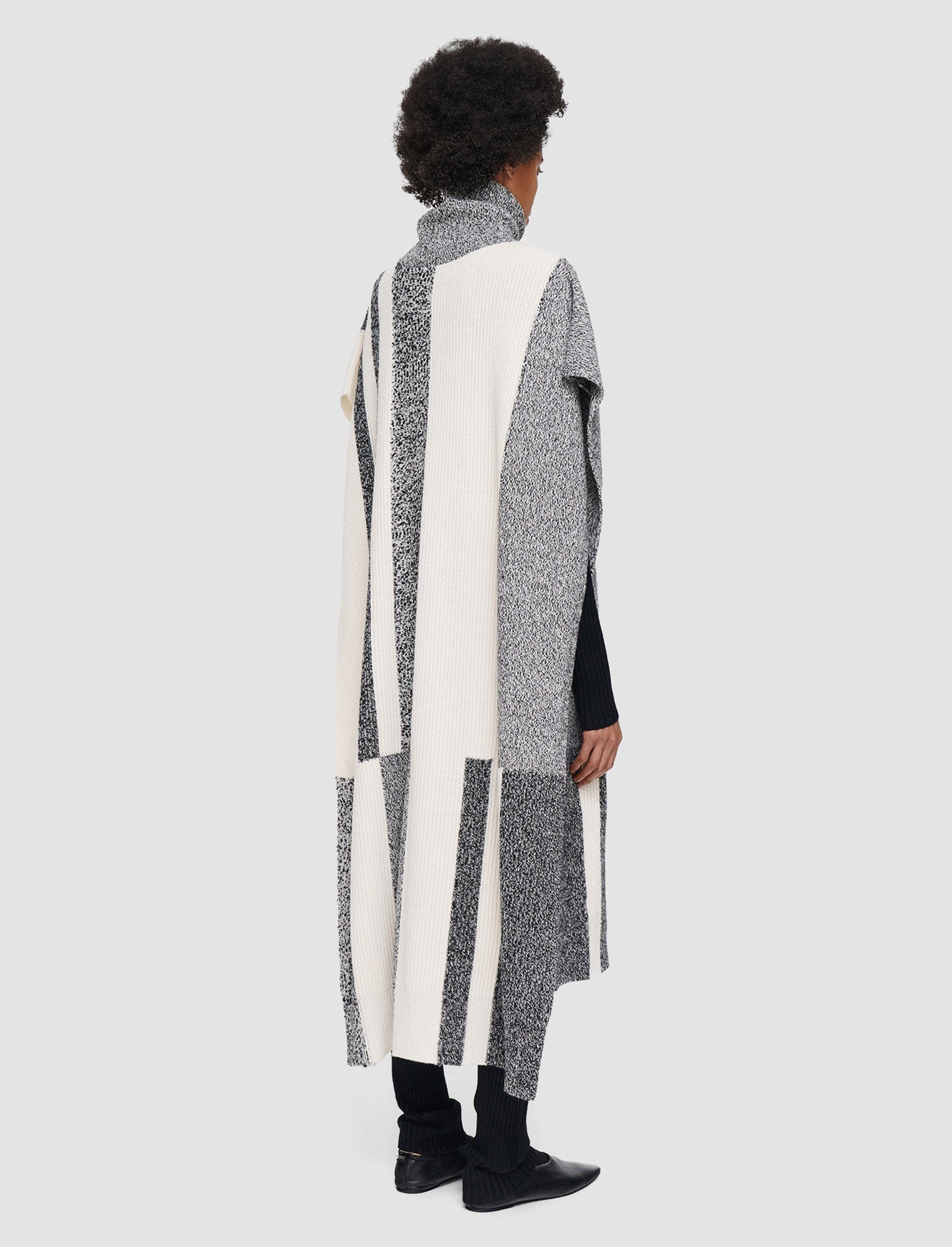Joseph Bold Stripes Poncho - 3