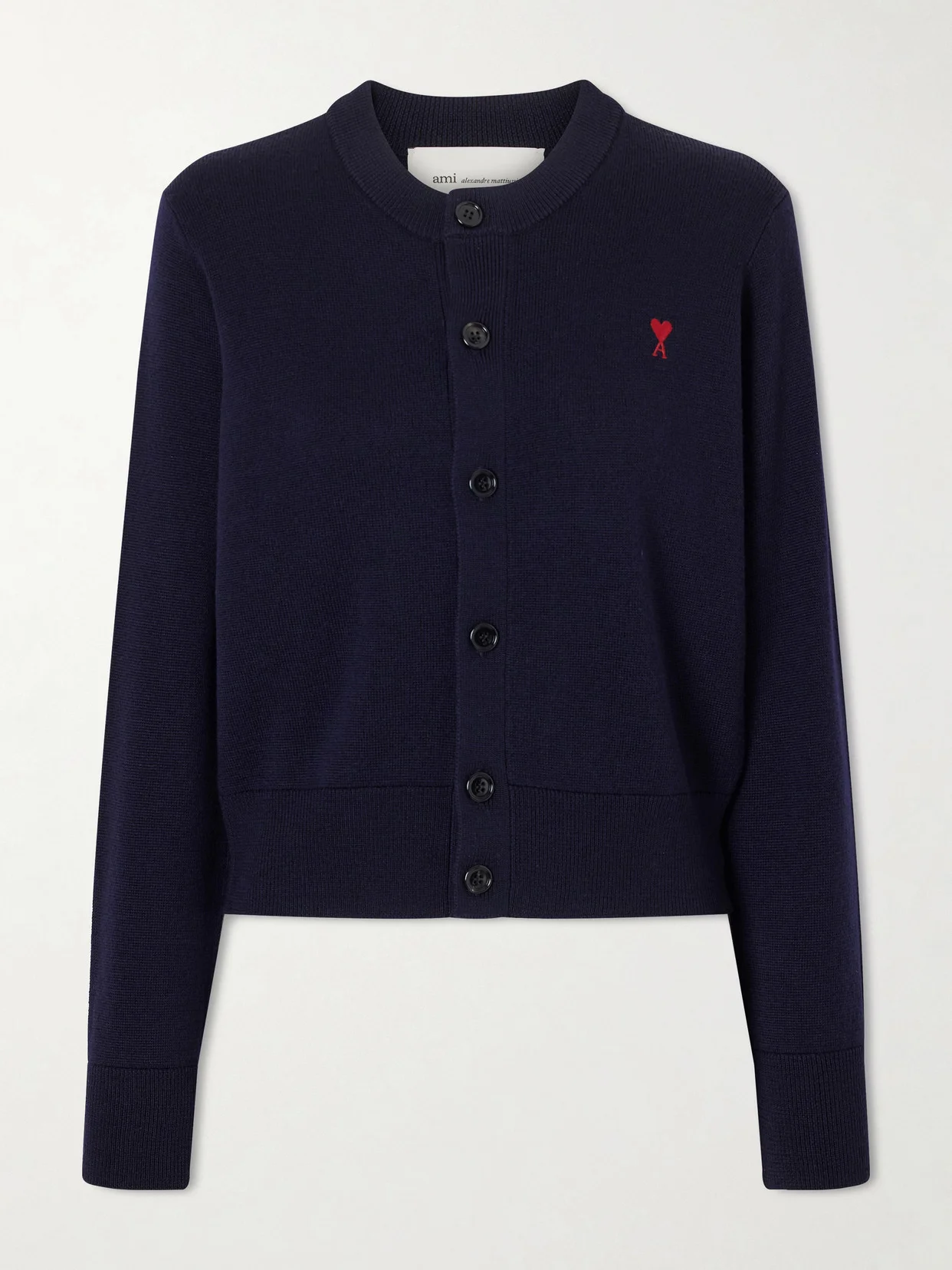 Embroidered Wool Cardigan - 1