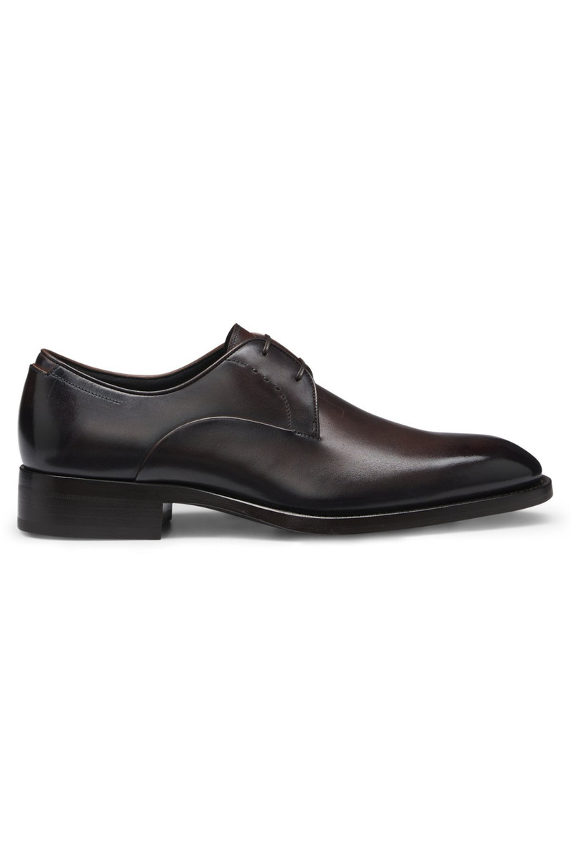 DERBY SHOES IN BURNISHED LEATHER 1