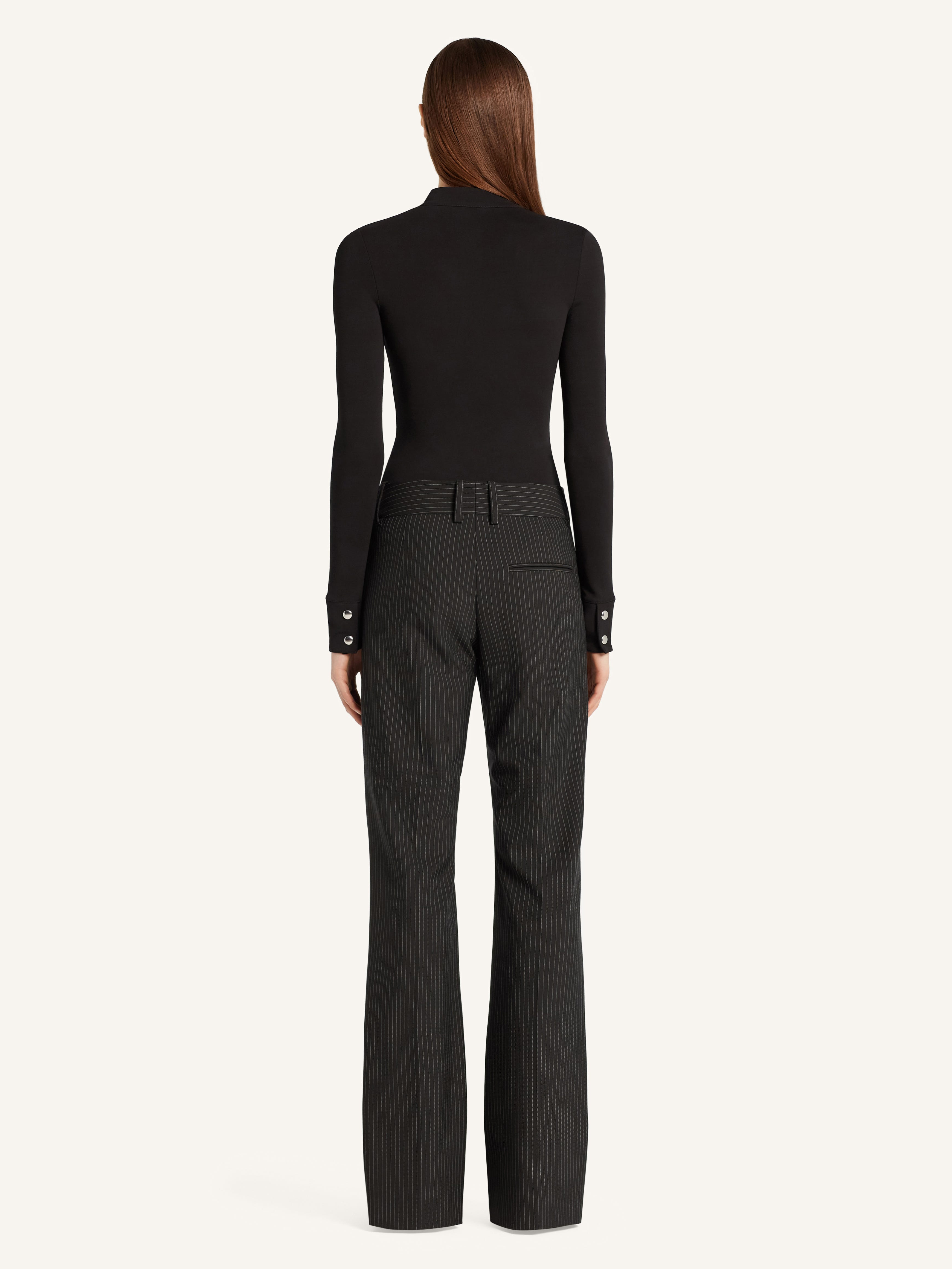 TAILORED PINSTRIPES BAGGY PANTS - 4