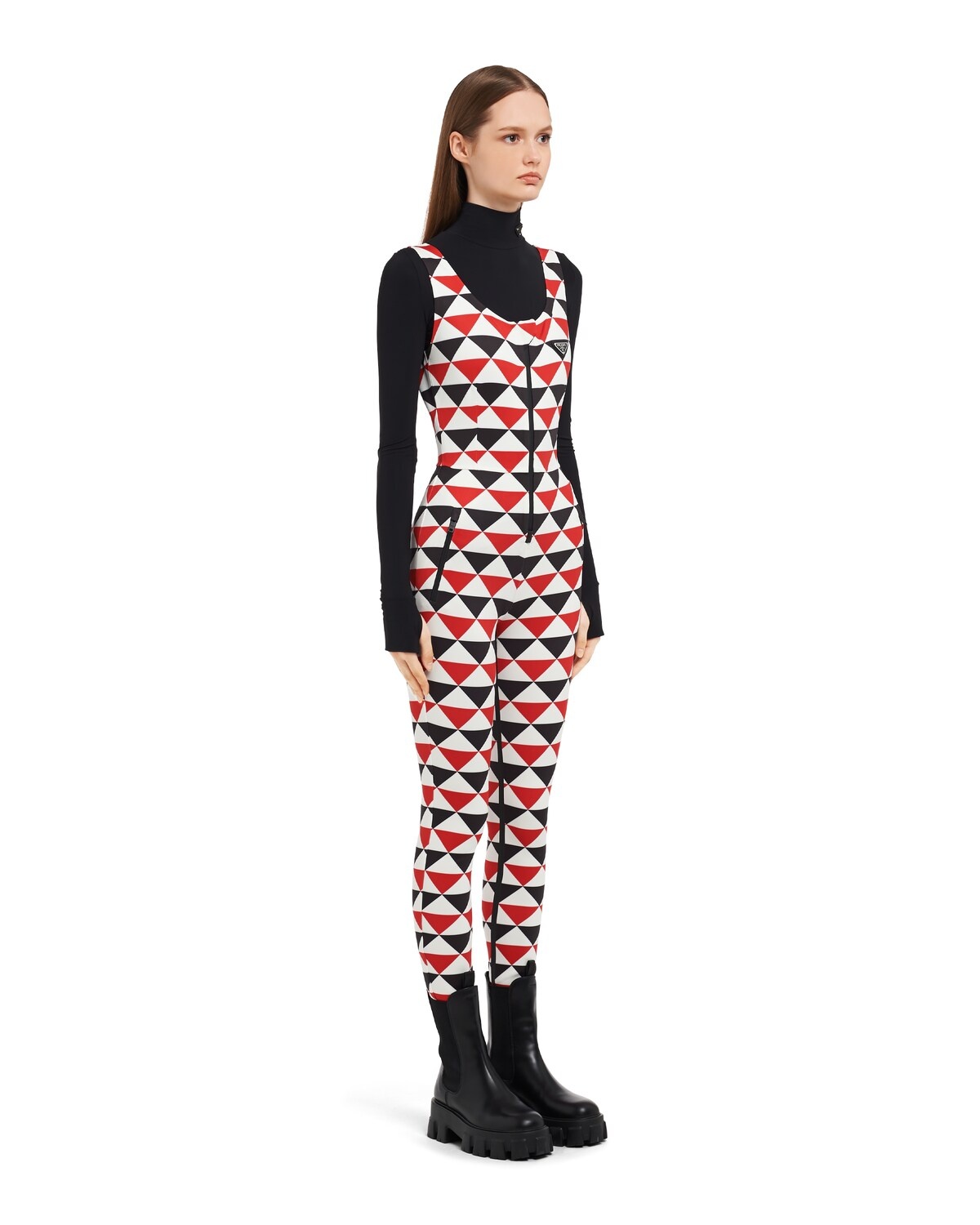 Printed jersey jumpsuit - 3