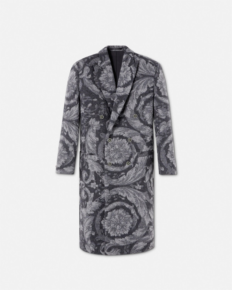 Barocco Cashmere-Blend Long Coat 1