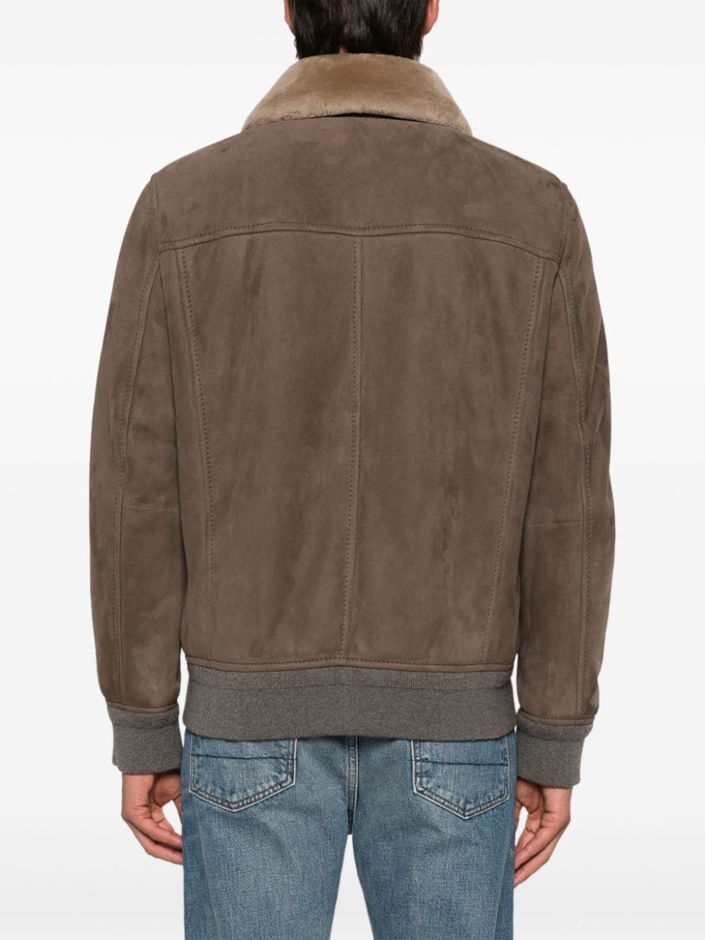 shearling leather jacket - 6