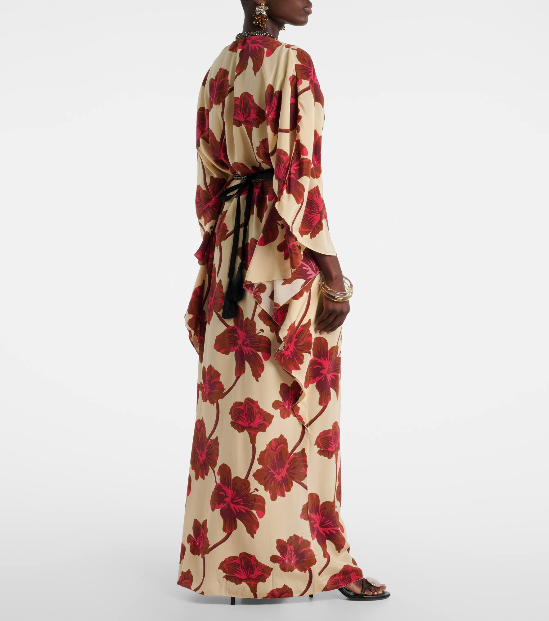 Embellished silk maxi dress - 3