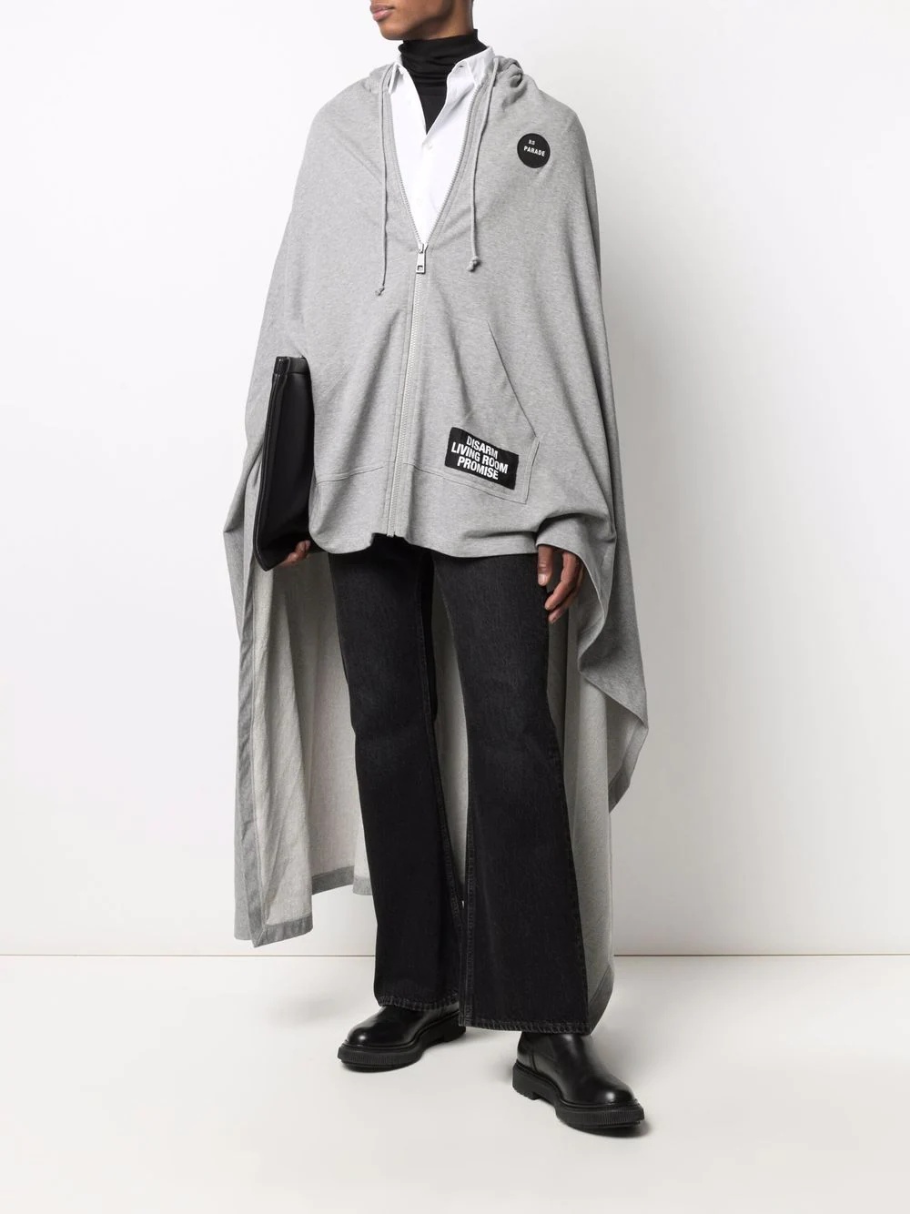 oversized asymmetric cape - 2