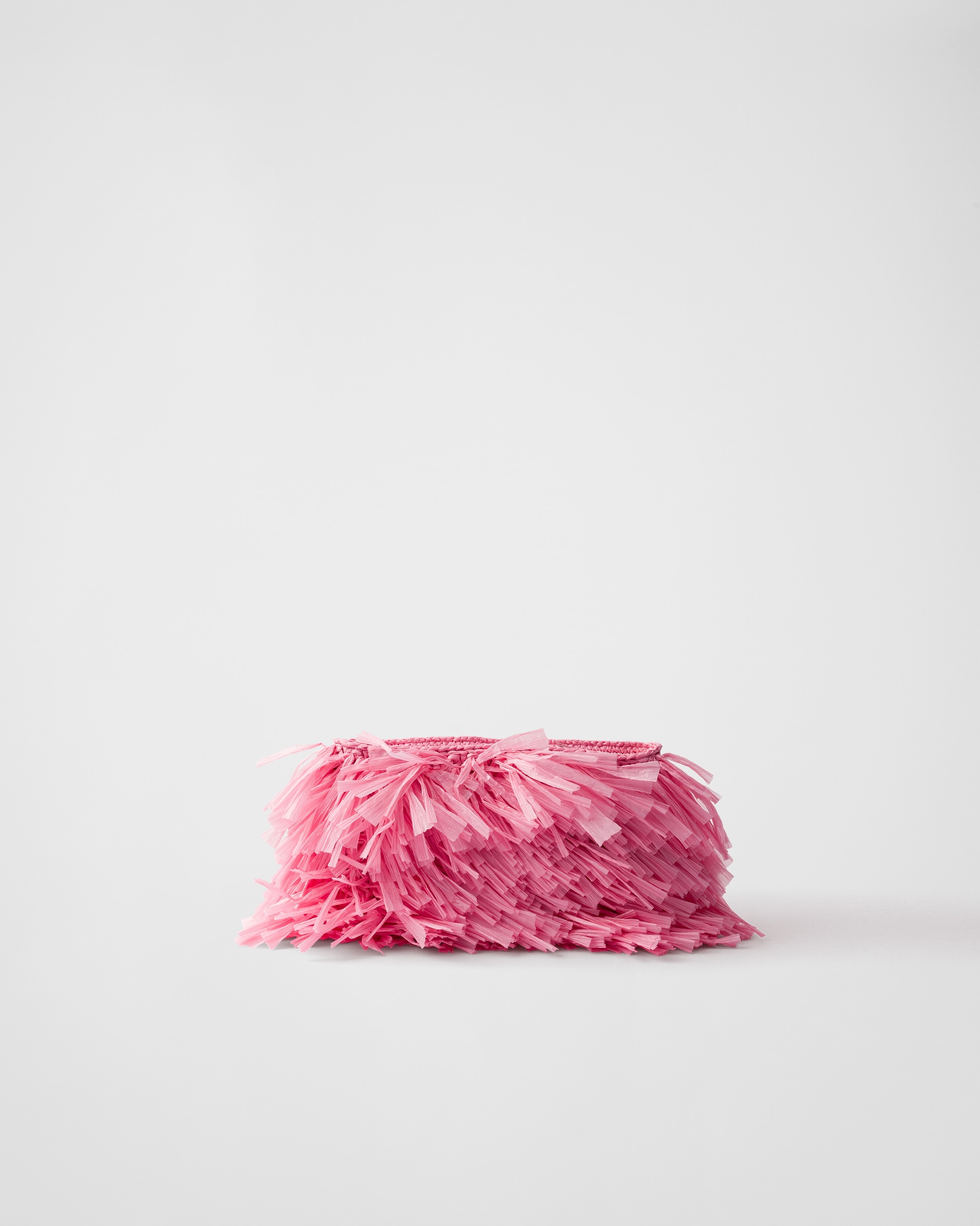 Medium fringed crochet clutch - 4