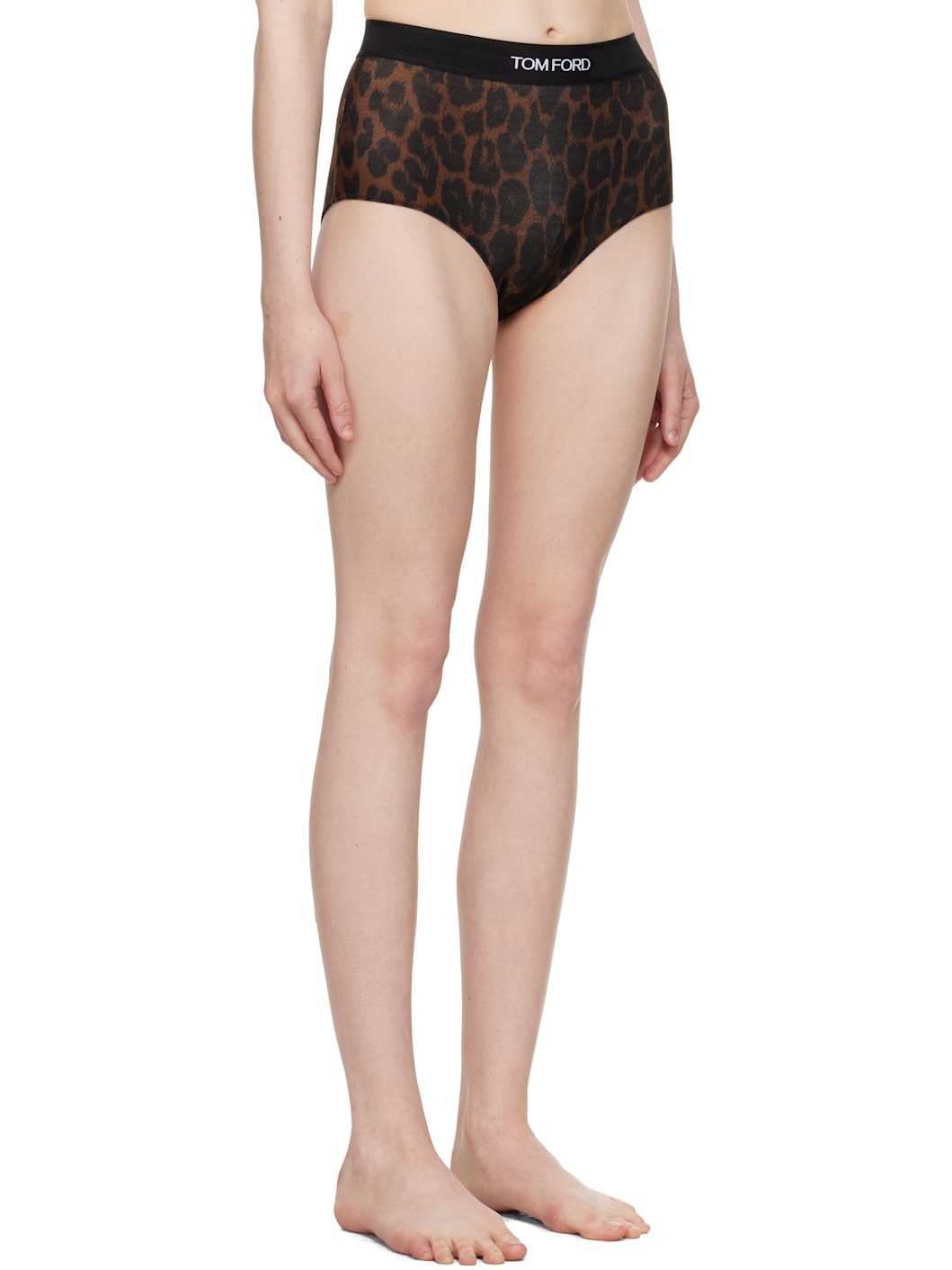 Brown Leopard Modal Signature Briefs - 2