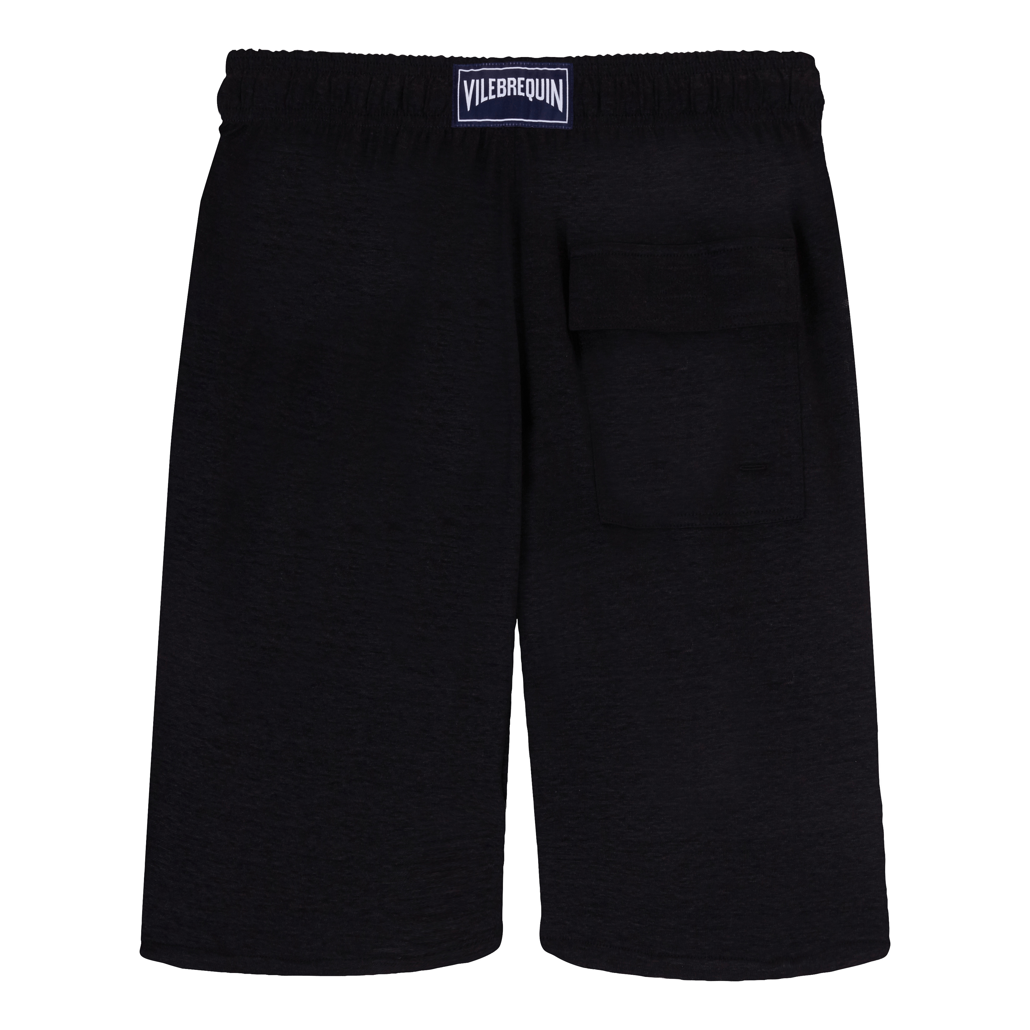 Unisex Linen Bermuda Shorts Solid - 2
